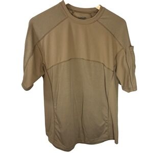 Condor Trident Battle Top Mens Small Tan Tactical Mesh Short Sleeve Shirt